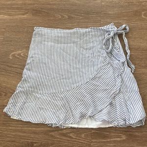 Abercrombie & Fitch | Faux Wrap Striped Skirt | Size Small
